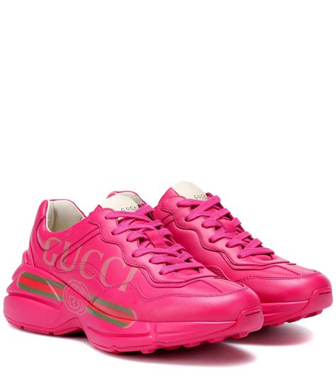 gucci sneakers shoes pink|Gucci rhyton sneakers cheap.